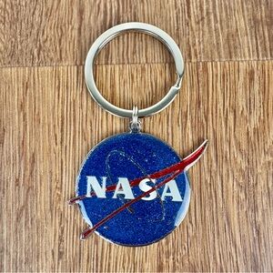 NASA logo Enamel Keychain